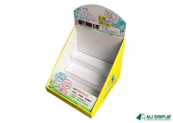 Shelf PDQ Display Box Glossy 300gsm Cardboard Countertop Display