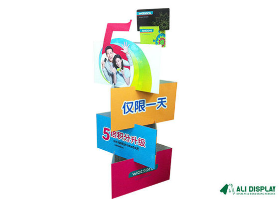 50cm Cardboard Dump Bins CMYK Cardboard Floor Display Stands