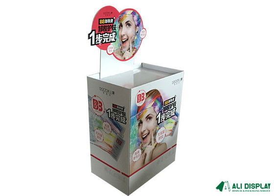 50cm Cardboard Dump Bins CMYK Cardboard Floor Display Stands