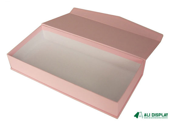 Pink 300gsm Embossing Cardboard Packing Box CDR Cardboard Paper Box Debossing