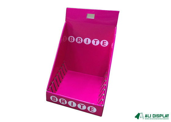 CMYK Cardboard Counter Display Stands Boxes Hair Shadow 300mm