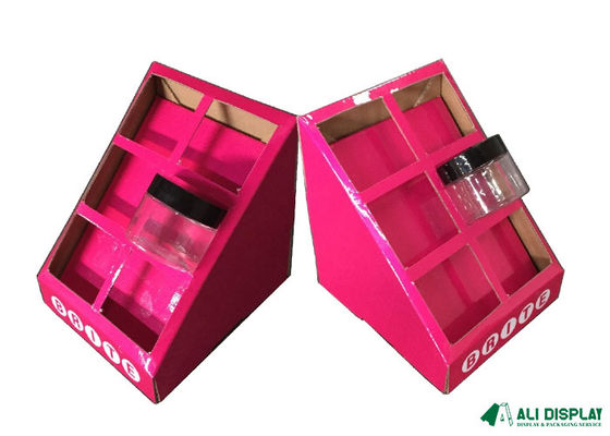 Corrugated 250mm Cosmetic Display Boxes  CMYK Hair Kraft Carton Box